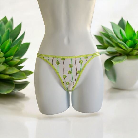 Rare Y2K JOLIE Intimates Women's Thong/G-String Novelty Print KIWI KAWAII Core - Picture 2 of 13